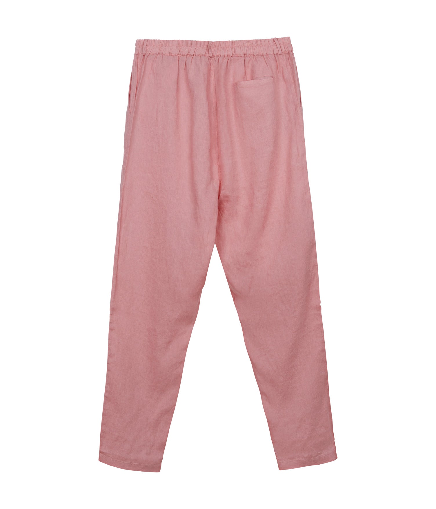 100% Linen Long Trousers - Pink