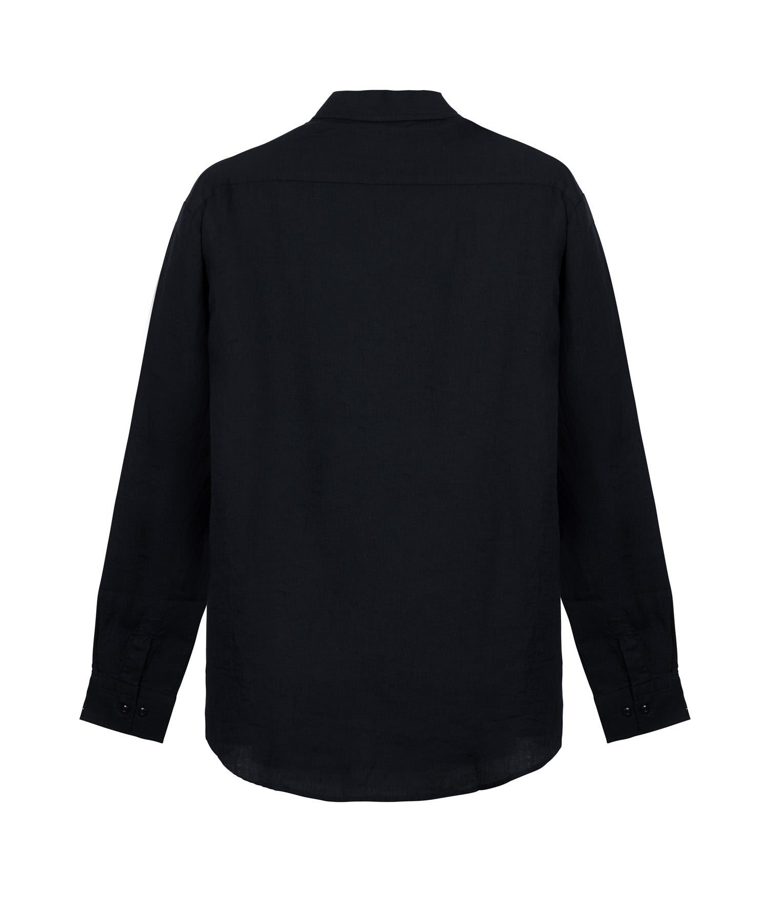 Zipper 100% Linen - Black