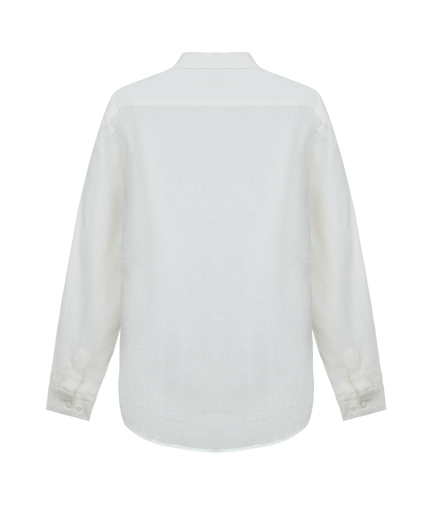 Zipper 100% Linen - White