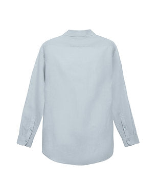 100% Linen Long Sleeve Shirt - Light Blue