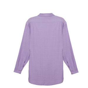 Italian Linen Long Sleeve Shirt – Purple