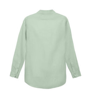 100% Linen Long Sleeve Shirt – Light Green