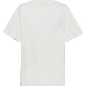 100% Cotton T-Shirt with Logo – White
