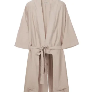 100% Linen Kimono – Mocha