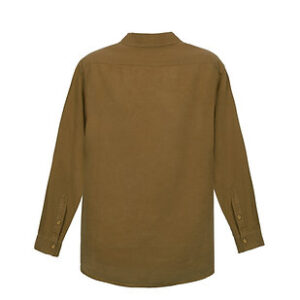 100% Linen Long Sleeve Shirt – Khaki
