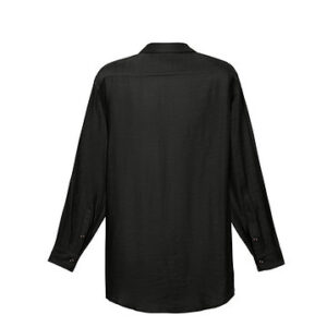 Italian Linen Long Sleeve Shirt – Black