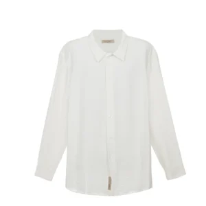 Italian Linen Long Sleeve Shirt – White